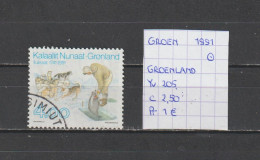 (TJ) Groenland 1991 - YT 205 (gest./obl./used) - Usati