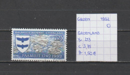 (TJ) Groenland 1992 - YT 213 (gest./obl./used) - Usati