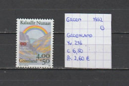 (TJ) Groenland 1992 - YT 216 (gest./obl./used) - Usati