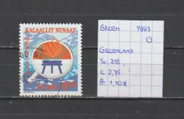 (TJ) Groenland 1993 - YT 218 (gest./obl./used) - Gebraucht