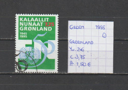 (TJ) Groenland 1995 - YT 246 (gest./obl./used) - Usati