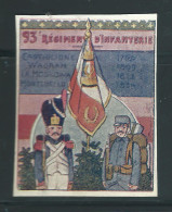 Rare : Vignette DELANDRE - France 93 éme Régt D'infanterie De Ligne - 1914 -18 WWI WW1 Poster Stamp - Erinnophilie