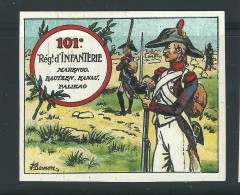 Rare : Vignette DELANDRE - France 101 éme Régt D'infanterie De Ligne - 1914 -18 WWI WW1 Poster Stamp - Erinnophilie