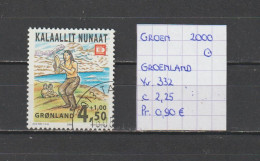 (TJ) Groenland 2000 - YT 332 (gest./obl./used) - Gebraucht