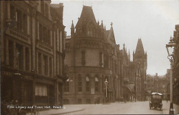 READING - Free Library And Town Hall - Carte Photo - Otros & Sin Clasificación