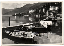 Brissago (lLgo Maggiore) - Fischerbarken Mit Grand-Hotel - Brissago