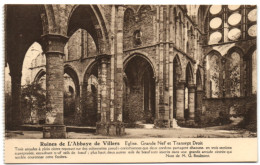 Ruines De L'Abbaye De Villers - Eglise - Grande Nef Et Transept Droit - Villers-la-Ville