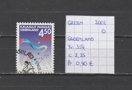 (TJ) Groenland 2002 - YT 359 (gest./obl./used) - Usati