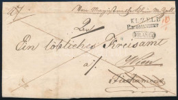 1847 Franco Cover "KL.ZELL RECOMANDIRT" - Kék / Blue "FISCHAMEND" - Wien - Andere & Zonder Classificatie