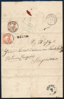 ~1858 5kr + 10kr Ajánlott Levélen / On Registered Cover "TAB" - Kaposvár - Other & Unclassified