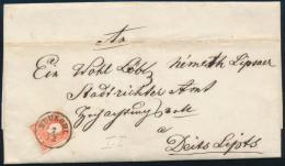 1858 5kr I. Típus Levélen / Type I. On Cover "NEUSOHL" - Other & Unclassified