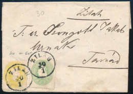 1863 2kr + 3kr Levélen / On Cover "ZILAH" - "TASNÁD" - Other & Unclassified