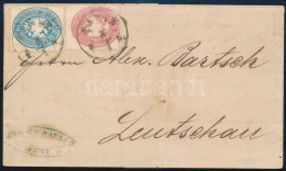 1864 5kr + 10kr Levélen / On Cover "PESTH / B.H." - Leutschau - Andere & Zonder Classificatie