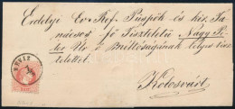 1869 5kr Levélen / On Cover "HÉVIZ" (Gudlin 700 P) - Other & Unclassified