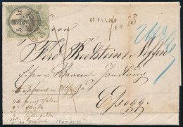 1869 Komplett Szállítólevél 5kr Határőrvidéki Okmánybélyeggel / Complete Parcel Card With 5kr Military Border Fiscal Sta - Other & Unclassified