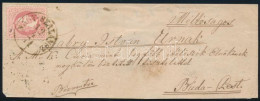 1871 5kr Levélen / On Cover "NAGY-SZALÁNCZ" - Buda-Pest (Gudlin 600 P) - Otros & Sin Clasificación