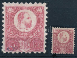 * 1871 Réznyomat 5kr Vésésjavítás A Bal Alsó értékszámnál / Mi 10 With Plate Flaw - Andere & Zonder Classificatie