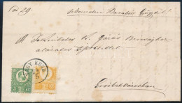 1872 Réznyomat 2kr Látványosan Elfogazva + 3kr Levélen / 2kr With Shifted Perforation + 3kr On Cover "NAGY KEND" - Other & Unclassified