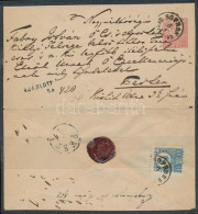 1872 5kr Díjjegyes Boríték Réznyomat 10kr Díjkiegészítéssel Ajánlott Küldeményként Feladva / Registered 5kr PS-cover Wit - Autres & Non Classés