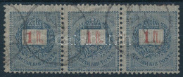 O 1889 1Ft Hármascsík / Mi 39 Stripe Of 3 - Other & Unclassified