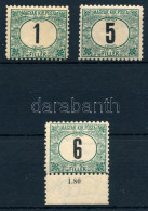 ** 1903 Zöldportó 1f, 5f és 6f 11 1/2 Fogazás (52.000) / Mi P 1, 3-4 B - Autres & Non Classés