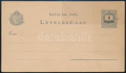 1900 4f Díjjegyes Levelezőlap Esszé / Essay - Other & Unclassified