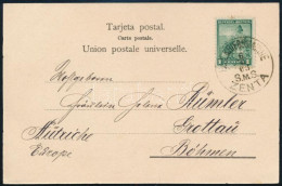 1903 Képeslap Argentínából / Postcard From Argentina "S.M.S. ZENTA" - Böhmen - Other & Unclassified