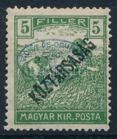 ** Debrecen I. Lemez / Plate I. 1919 Arató/Köztársaság 5f. Signed: Bodor (80.000) - Autres & Non Classés