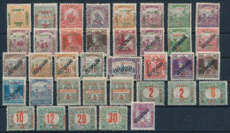 **, * Szeged 1919 37 Db Bélyeg, Közte Lemezhibák / 37 Stamps, Some With Plate Varieties. Signed: Bodor - Other & Unclassified