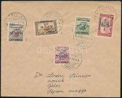 Nyugat-Magyarország II. 1921 Levél 5 Db Halálfejes Bélyeggel / Mi 12, 16-19 On Cover "CZINFALVA" - Gálos. Signed: Bodor - Sonstige & Ohne Zuordnung