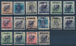 *, O Gyanafalva 1921 16 Db Magánkiadású Bélyeg / 16 Private Stamps - Andere & Zonder Classificatie