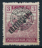 ** Nagyvárad 1919 Arató/Köztársaság 3f Elcsúszott Felülnyomással / Shifted Overprint . Signed: Bodor - Otros & Sin Clasificación