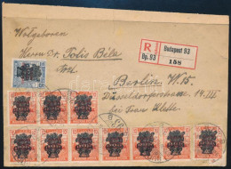 1920 Ajánlott Levél 17 Db Búzakalász Bélyeggel Berlinbe / Registered Cover To Berlin With 17 Stamps - Andere & Zonder Classificatie