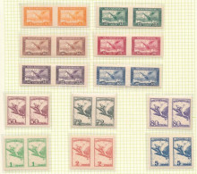 ** 1927 Repülő (I.) Vágott Sor Párokban, Luxus Minőségben! / Mi 430-437, 467-470 Imperforate Pairs. Signed: Kessler (150 - Other & Unclassified