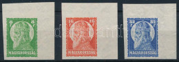 ** 1928 Szent István Vágott ívsarki Sor / Mi 438-440 Imperforate Corner Set - Other & Unclassified