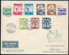 1933 Repülő II. Sor Légi Levélen Bécsbe / Mi 502-510 On Airmail Cover To Vienna - Other & Unclassified