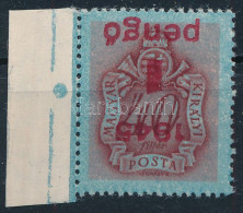 ** 1945 Kisegítő Portó 1P/40f ívszéli Bélyeg Fordított Felülnyomással / Mi P 175 Margin Stamp With Inverted Overprint - Other & Unclassified
