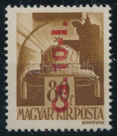 ** 1946 Betűs Cs.10-I./80f Fordított Felülnyomással / Mi 861 Inverted Overprint - Otros & Sin Clasificación