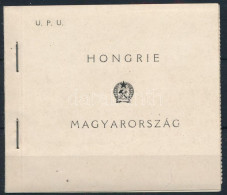 ** 1949 UPU Speciális Füzet 3 Db C Pár, A Szélein Fogazott (100.000) / Stamp Booklet, 3 X 1056D-1058D, Perforated On 3 S - Other & Unclassified