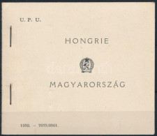 ** 1949 UPU (I.) Speciális Füzet II/1 Változat 2 X C és 1 X D Párral, A Lapok 2 Széle Fogazatlan (250.000) / Stamp Bookl - Autres & Non Classés