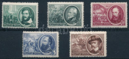 ** 1952 1848-as Szabadságharcosok Sorozat 5 értéke 12 : 12-es Soros Fogazással. (100.000) / Mi 1224 + 1226-1229 With Lin - Other & Unclassified