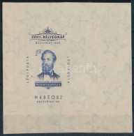 ** 1954 Bélyegnap Jókai Vágott Blokk Az Eredeti ívből, Nagy ívszéllel! RR! / Mi 24 Imperforate Block From The Sheet With - Altri & Non Classificati