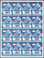 ** 1998 Belföldi Kiscsomag Bélyeg Középen Hajtott Teljes ív (250.000) / Parcel Stamp Mi 1 Folded Complete Sheet (néhány  - Andere & Zonder Classificatie