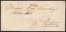 1832 Wesselényi Miklósnak Címzett Levél Bécsből, Tartalom Nélkül / Cover From Vienna To Miklos Wesselenyi, Without Conte - Autres & Non Classés