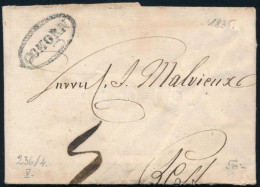 1835 Portós Levél / Unpaid Coveer "COMORN" - Pest - Autres & Non Classés