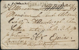 1837 Portós Ajánlott Levél Bécsen és Rosenbergen át Eperjesre / Unpaid Registered Cover Through Vienna And Rosenberg To  - Sonstige & Ohne Zuordnung