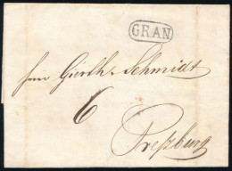 1843 Portós Levél / Unpaid Cover "GRAN" - Pressburg - Other & Unclassified