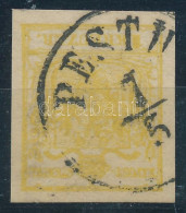 O 1850 1kr Krómsárga MP III / Chrome Yellow, Type MP III "PESTH" Certificate: Strakosch (ANK EUR 130,-) - Autres & Non Classés