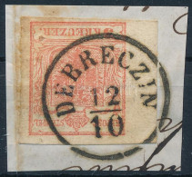 1850 3kr Bélyeg Extra Nagy ívszéllel / With Large Margin "DEBRECZIN" - Altri & Non Classificati