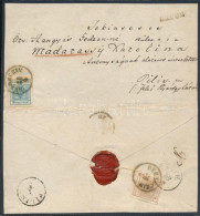 ~1852 6kr + 9kr Ajánlott Levélen (kiállítási Lapra Felragasztva) / 6kr + 9kr On Registered Cover (glued On Paper) "DEBRE - Other & Unclassified